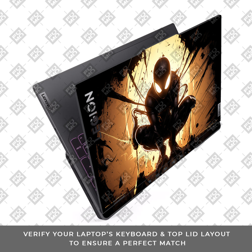 Shadow Spiderman Lenovo Legion 5 Pro 16IRX8 and 16IRX9 Laptop Skin