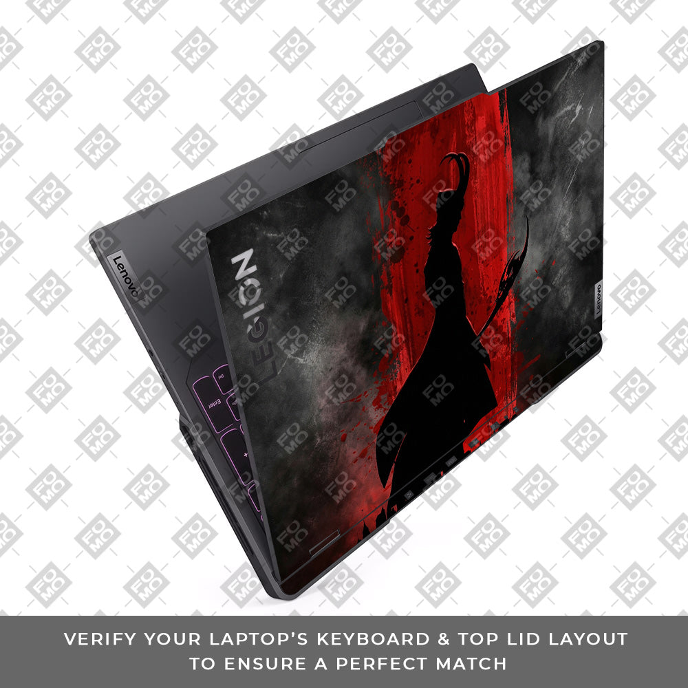 Loki Silhouette Red Strike Lenovo Legion 5 Pro 16IRX8 and 16IRX9 Laptop Skin