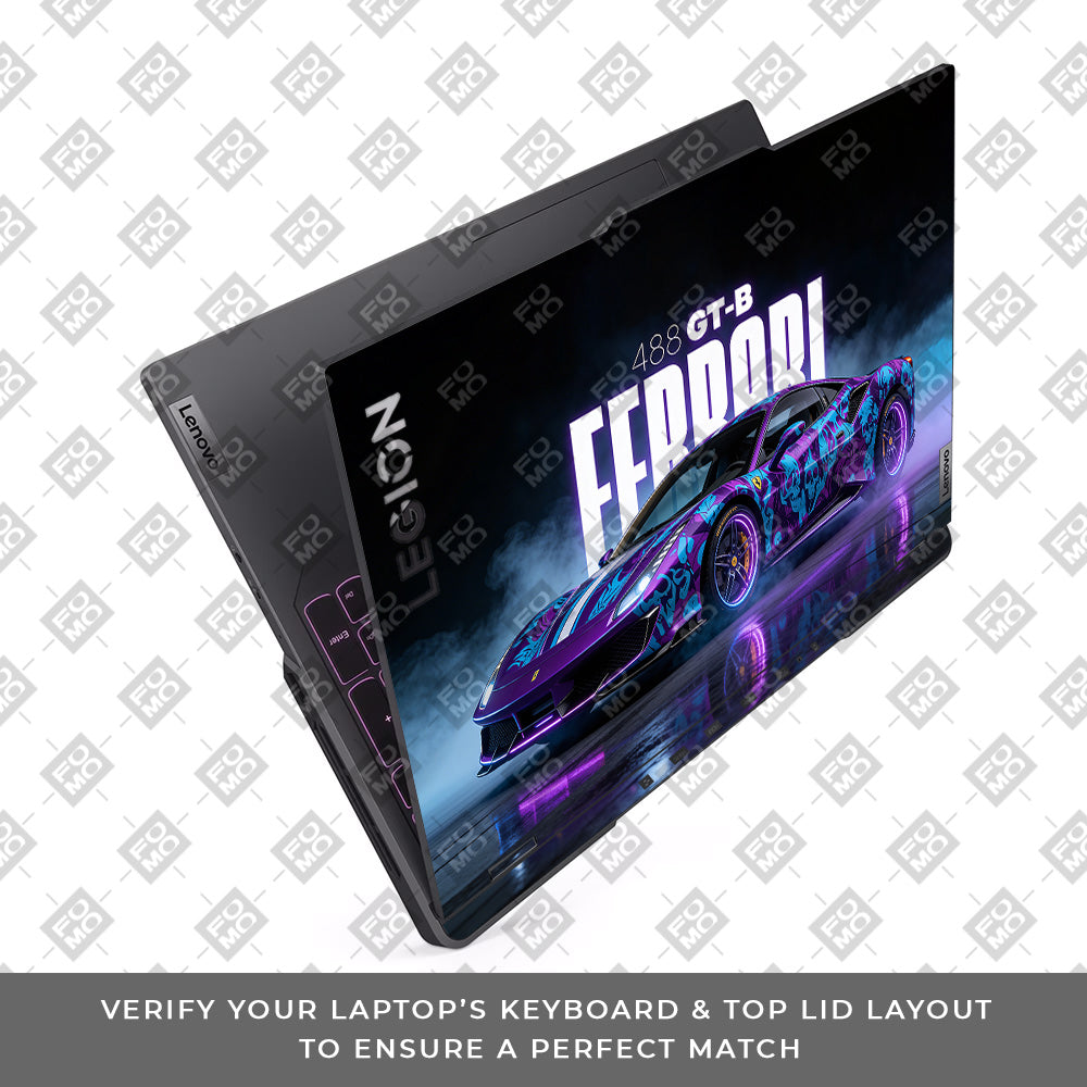 Psycho Drive Ferrari 488 Lenovo Legion 5 Pro 16IRX8 and 16IRX9 Laptop Skin
