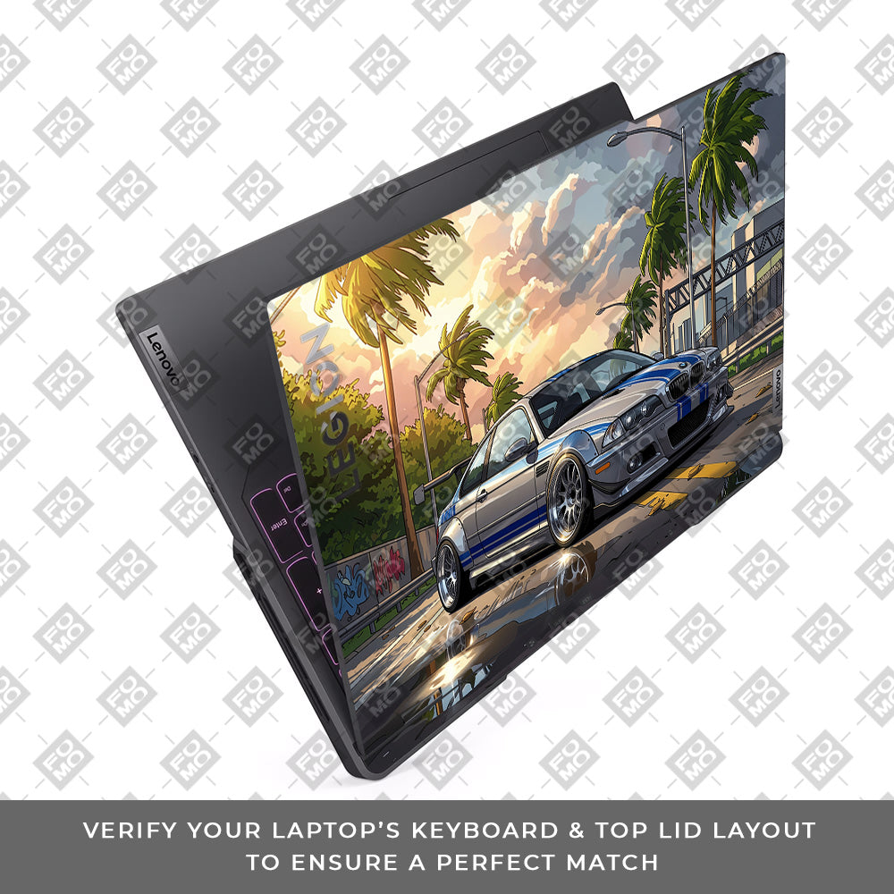 Street Icon BMW E46 Drift Legend Lenovo Legion 5 Pro 16IRX8 and 16IRX9 Laptop Skin