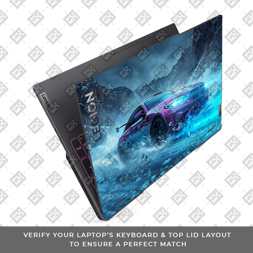 BMW Neon Drift Lenovo Legion 5 Pro 16IRX8 and 16IRX9 Laptop Skin