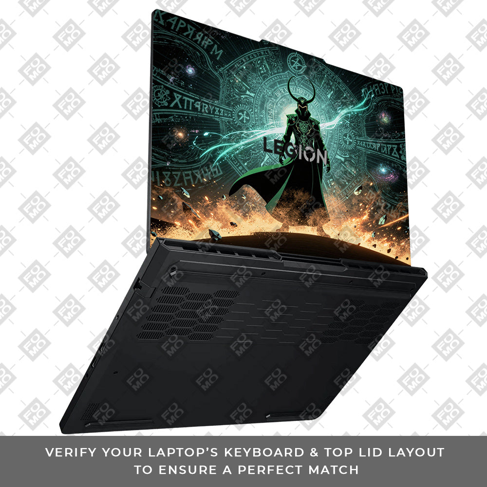 Loki God of Mischief Neon Lenovo Legion Pro 5 16ADR10 Laptop Skin