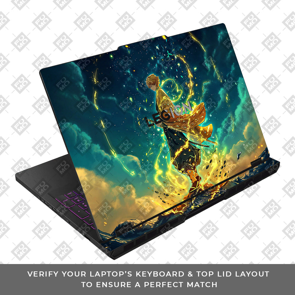 Zenitsu Thunder God Lenovo Legion Pro 5 16AFR10 Laptop Skin