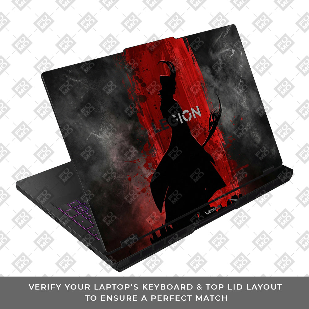 Loki Silhouette Red Strike Lenovo Legion Pro 5 16AFR10 Laptop Skin