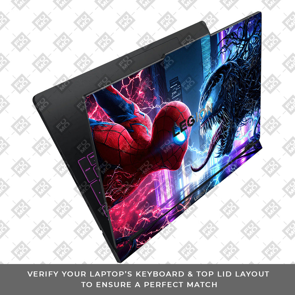 Spiderman vs Venom Showdown Lenovo Legion Pro 5 16IAX10 Laptop Skin