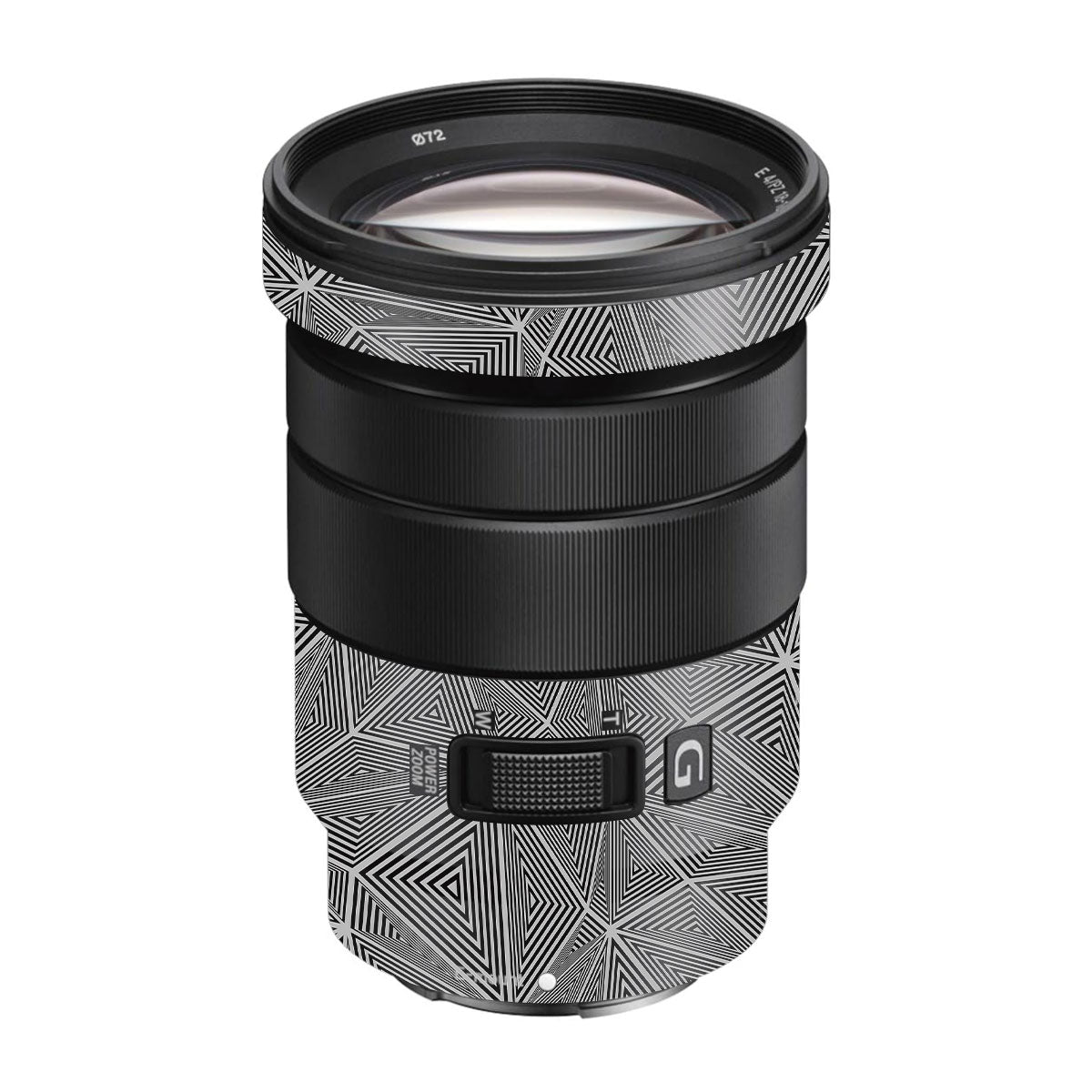 Textured Dark Prism Geometric Sony E 18-105mm F/4 Camera Lens Skin