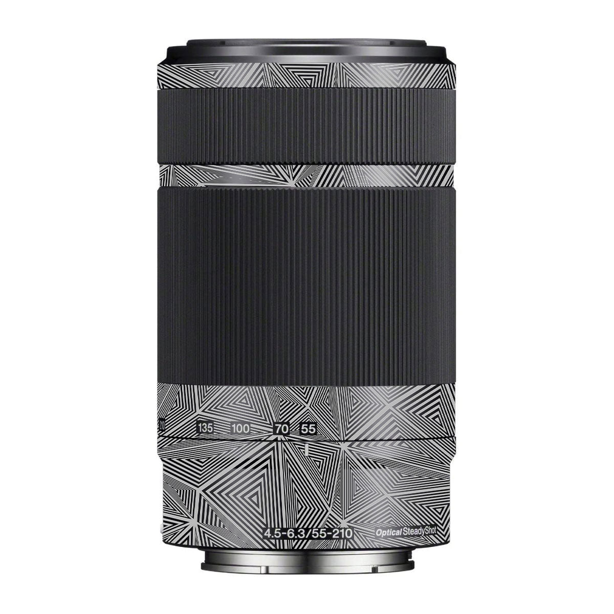 Textured Dark Prism Geometric Sony E 55-210mm F/4.5-6.3 OSS Camera Lens Skin