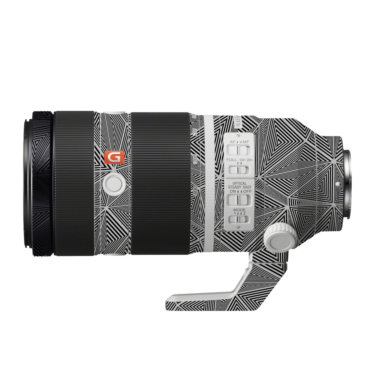 Textured Dark Prism Geometric Sony FE 100-400mm F/4.5-5.6 GM OSS Camera Lens Skin