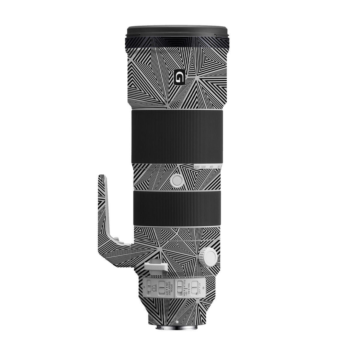 Textured Dark Prism Geometric Sony FE 200-600mm F/5.6-6.3 G OSS Camera Lens Skin