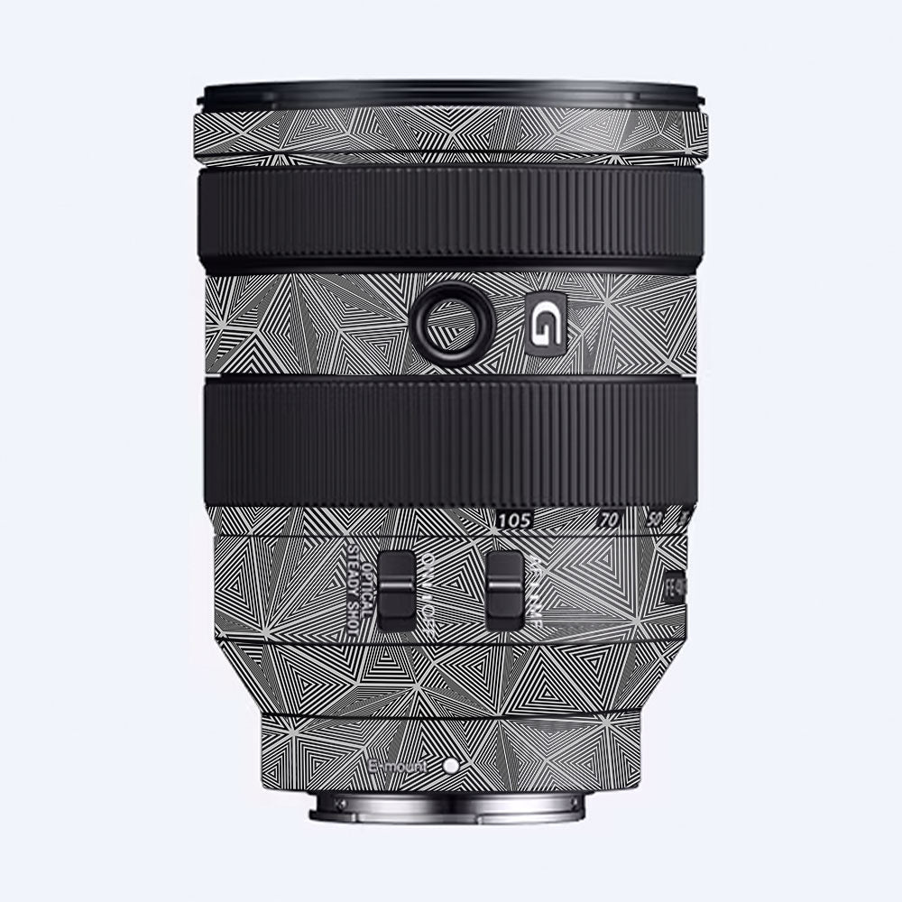 Textured Dark Prism Geometric Sony FE 24–105mm f/4 G OSS Camera Lens Skin