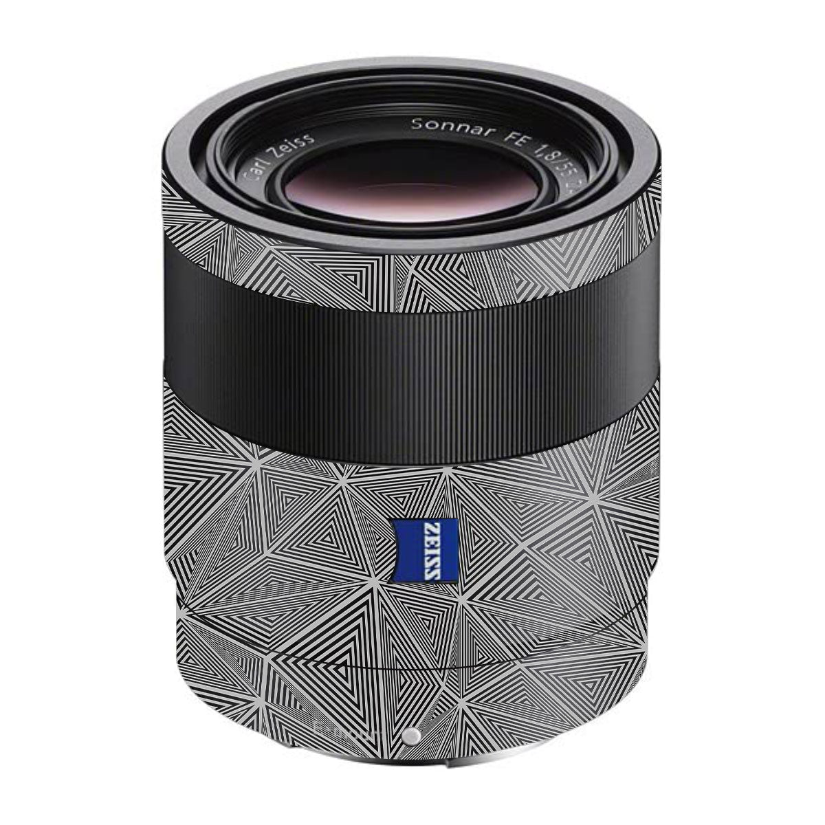 Textured Dark Prism Geometric Sony FE 55mm F/1.8 ZA Camera Lens Skin