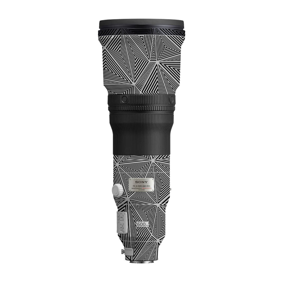 Textured Dark Prism Geometric Sony FE 600mm F/4 GM OSS Camera Lens Skin