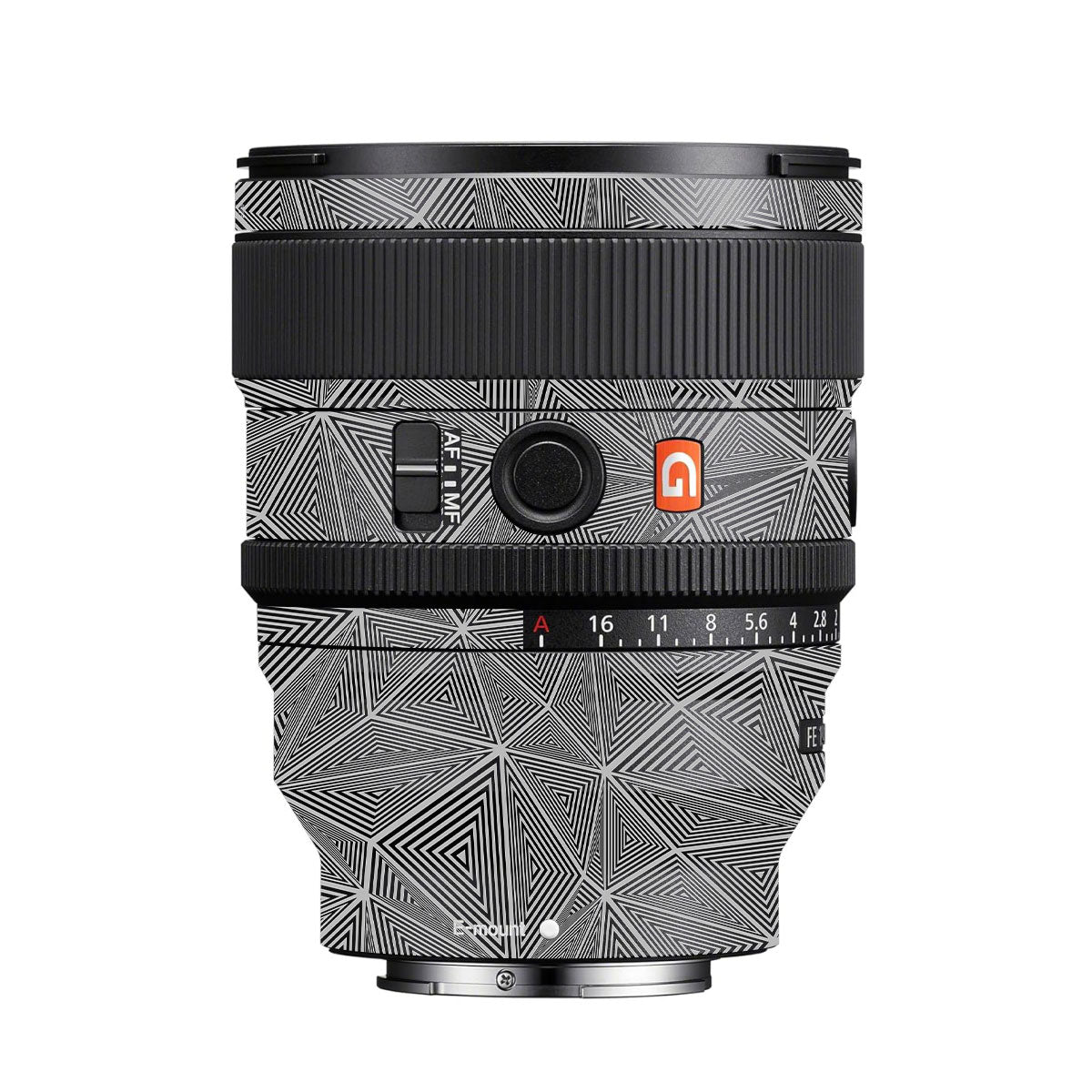 Textured Dark Prism Geometric Sony FE 85mm F/1.4 GM II Camera Lens Skin