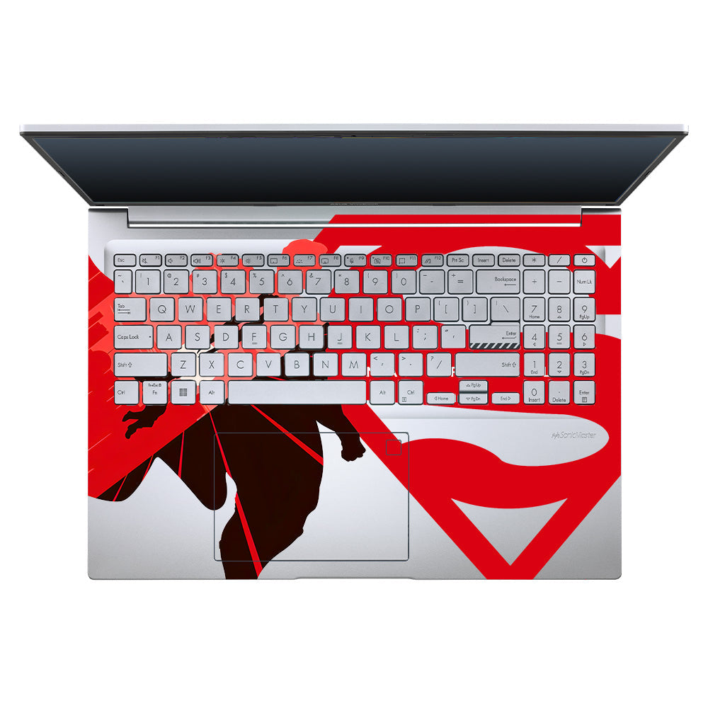 Transparent Man of Steel Asus Vivobook 16X M1603QA Laptop Skin