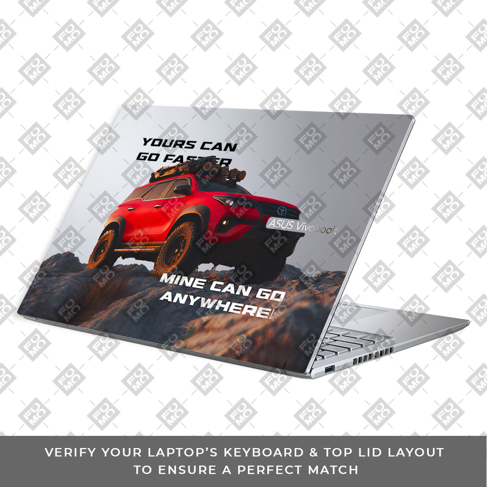 Transparent Off-Road Beast Asus Vivobook 16X M1603QA Laptop Skin