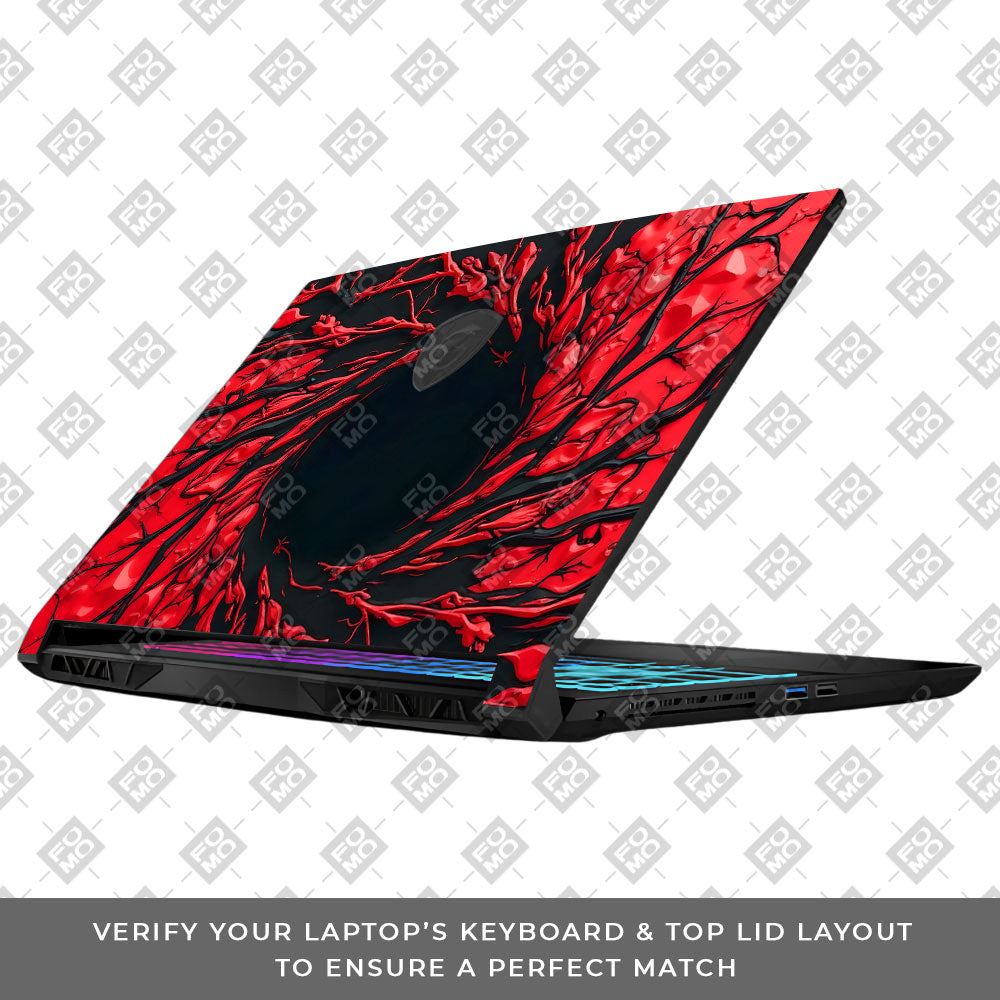 Spiderman Web Red MSI Katana 15 B13V 3D Laptop Skin