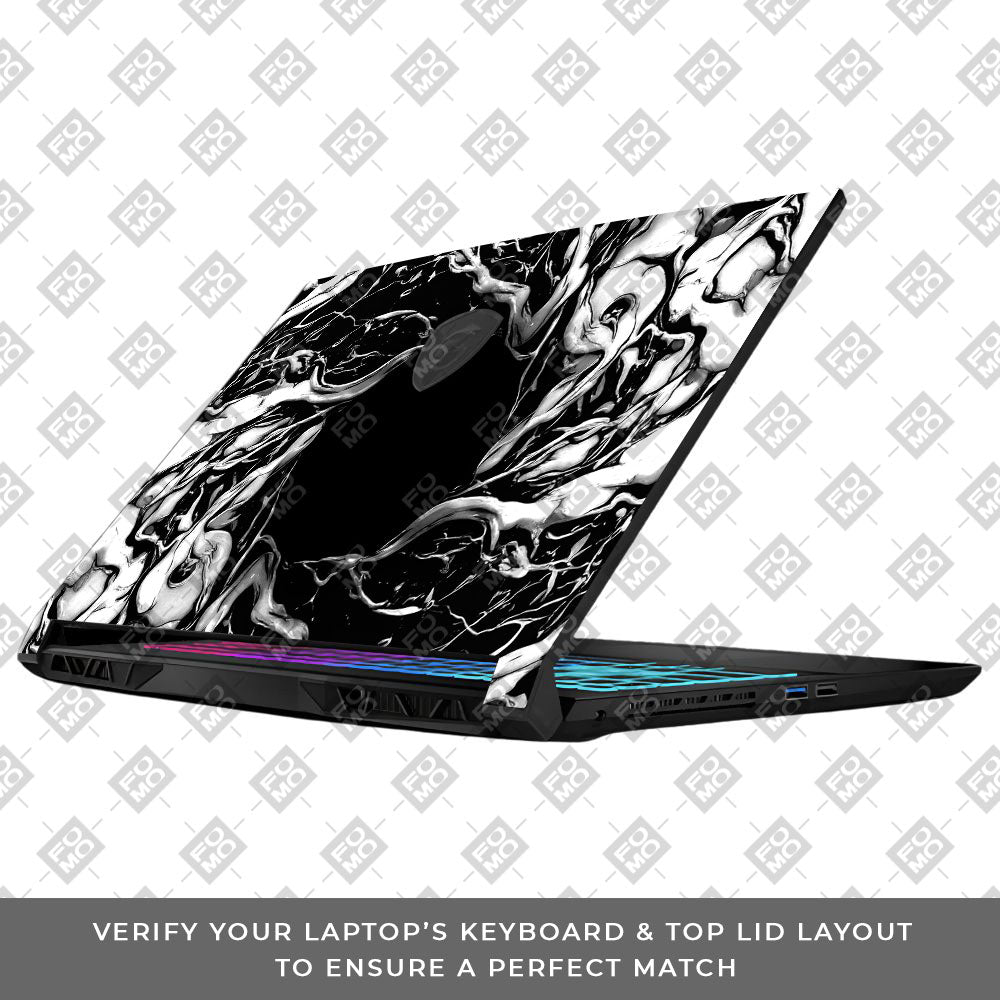 Spiderman Web Black MSI Katana 15 B13V 3D Laptop Skin