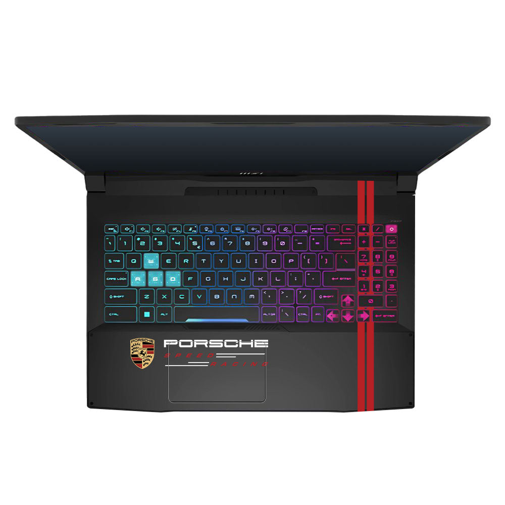 Transparent Porsche Motorsport Graphic MSI Katana 15 B13V Laptop Skin