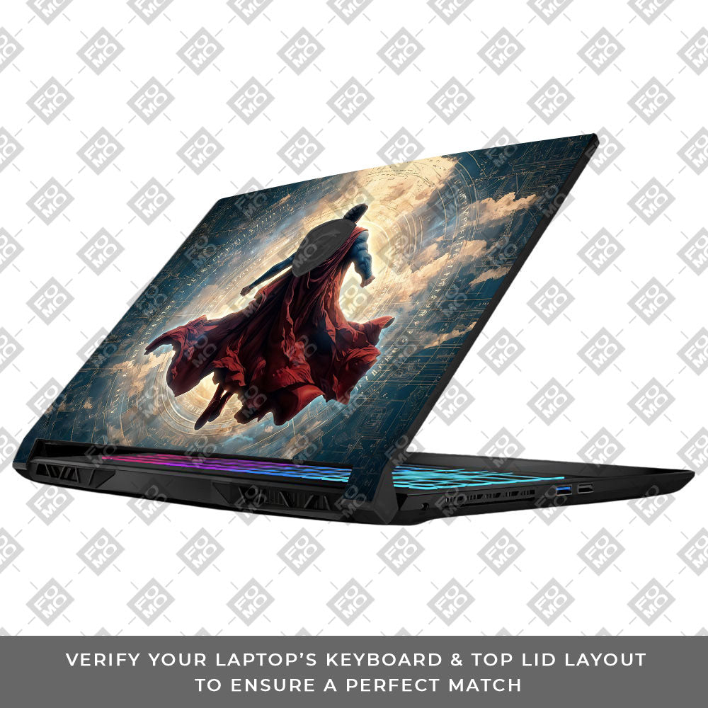 Superman Flying Beyond the Cosmos MSI Katana 15 B13V 3D Laptop Skin