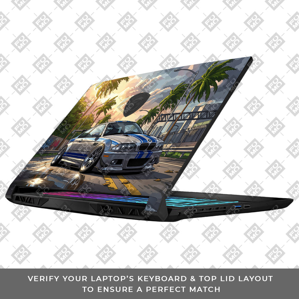 Street Icon BMW E46 Drift Legend MSI Katana 15 B13V Laptop Skin