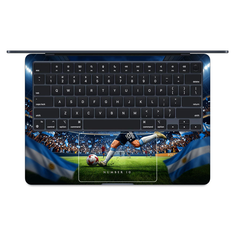 Messi World Champ Energy MacBook Air 13 M2 2022 3D Laptop Skin