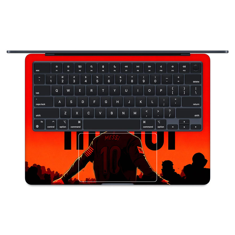 Messi Red Aura MacBook Air 13 M4 2025 3D Laptop Skin