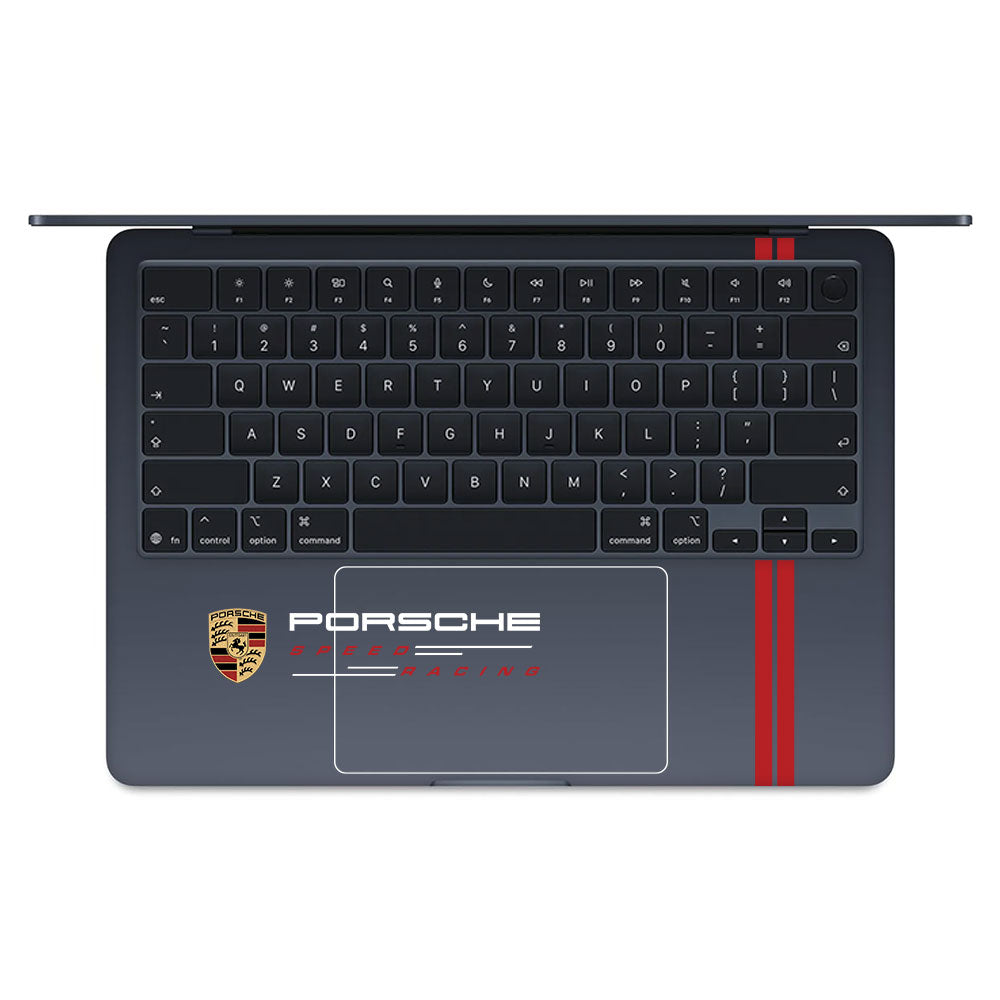 Transparent Porsche Motorsport Graphic Macbook Air 13 M5 2026 Laptop Skin