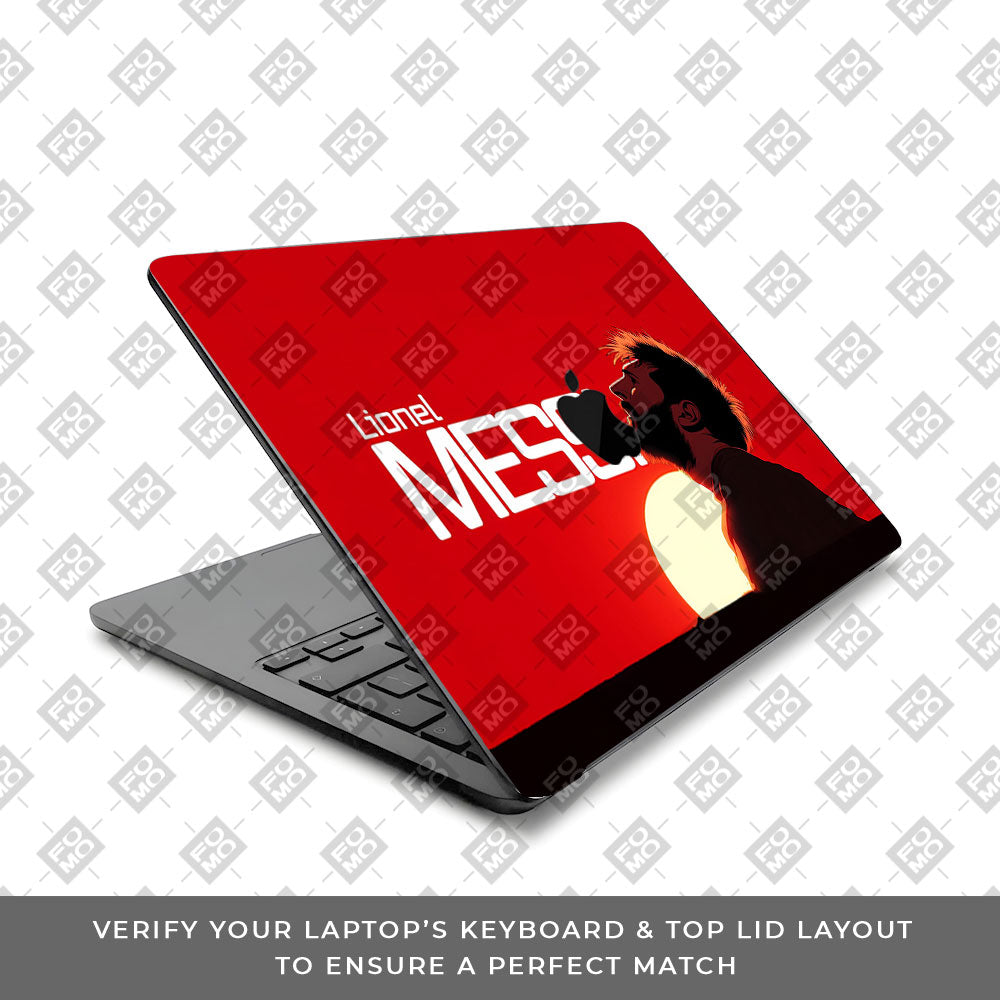 Messi Sunset Icon MacBook Air 15 M4 2025 3D Laptop Skin