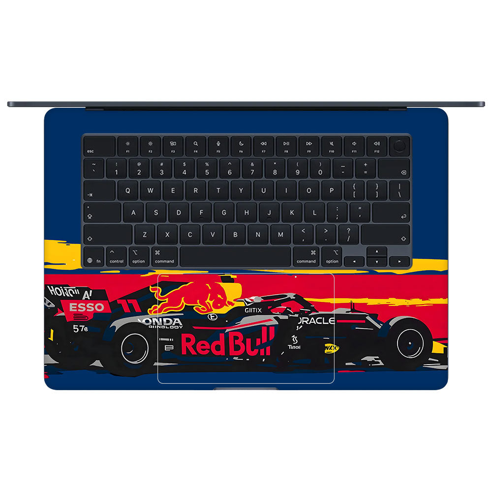 Red Bull Racing Formula One Team Macbook Air 15 M5 2026 3D Laptop Skin
