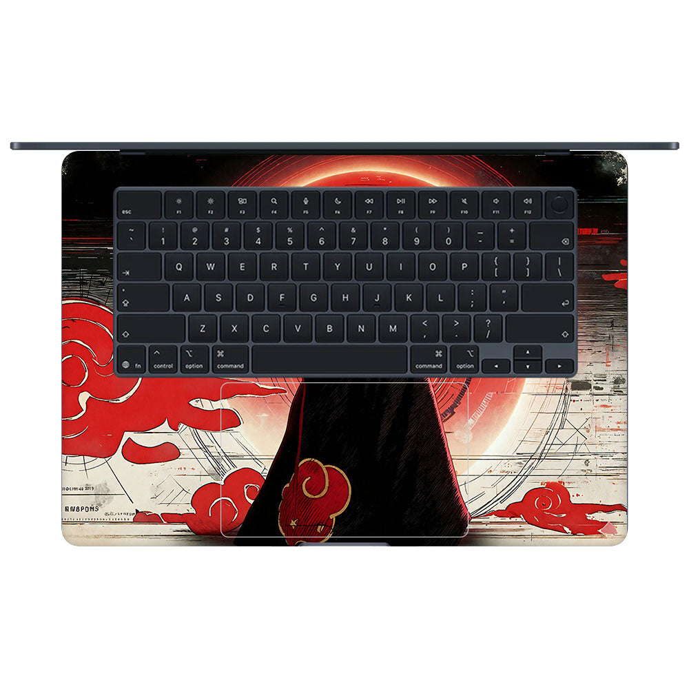 Itachi Uchiha Mark of the Akatsuki Macbook Air 15 M5 2026 3D Laptop Skin