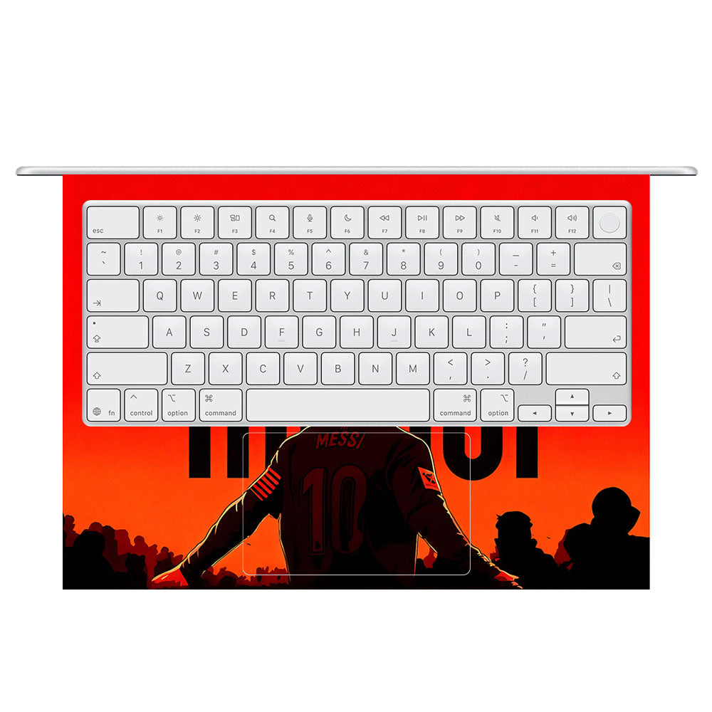 Messi Red Aura MacBook Neo 3D Laptop Skin