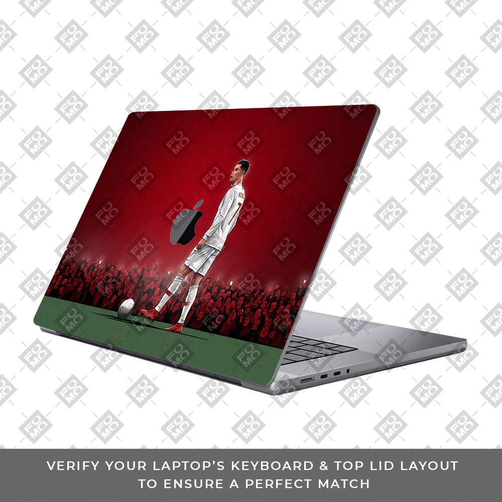 Ronaldo Cold Mode MacBook Neo 3D Laptop Skin