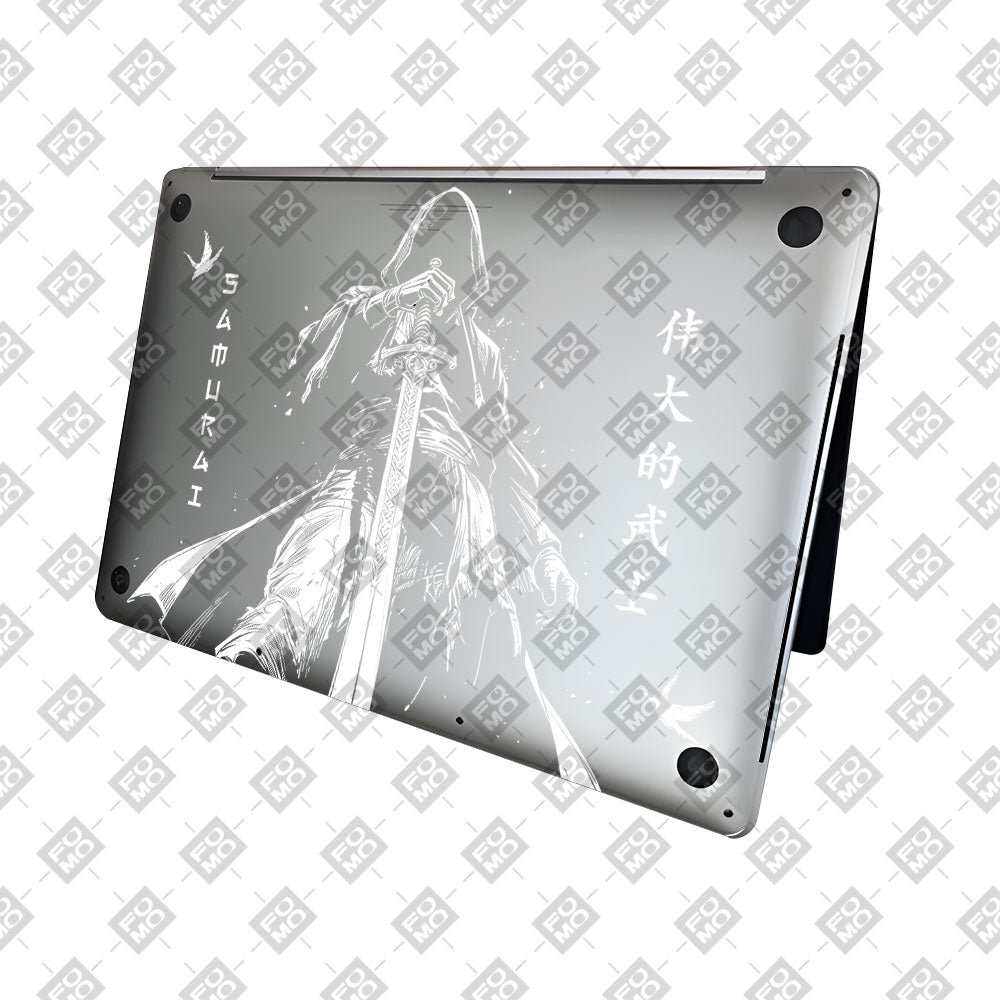 Transparent Ghost Samurai MacBook Neo Laptop Skin