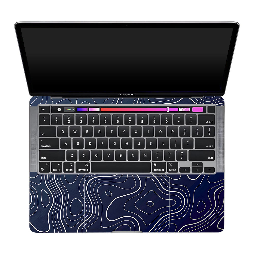 Fluid Lines Design MacBook Pro 13 M1 2020 3D Laptop Skin