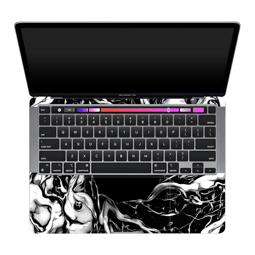 Spiderman Web Black MacBook Pro 13 M1 2020 3D Laptop Skin