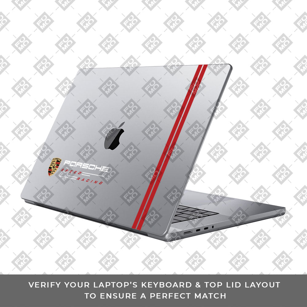 Transparent Porsche Motorsport Graphic MacBook Pro 13 M1 2020 Laptop Skin