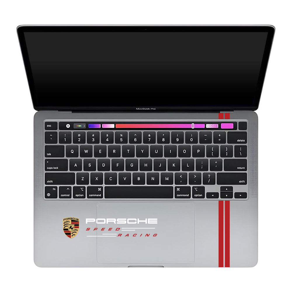 Transparent Porsche Motorsport Graphic MacBook Pro 13 M1 2020 Laptop Skin