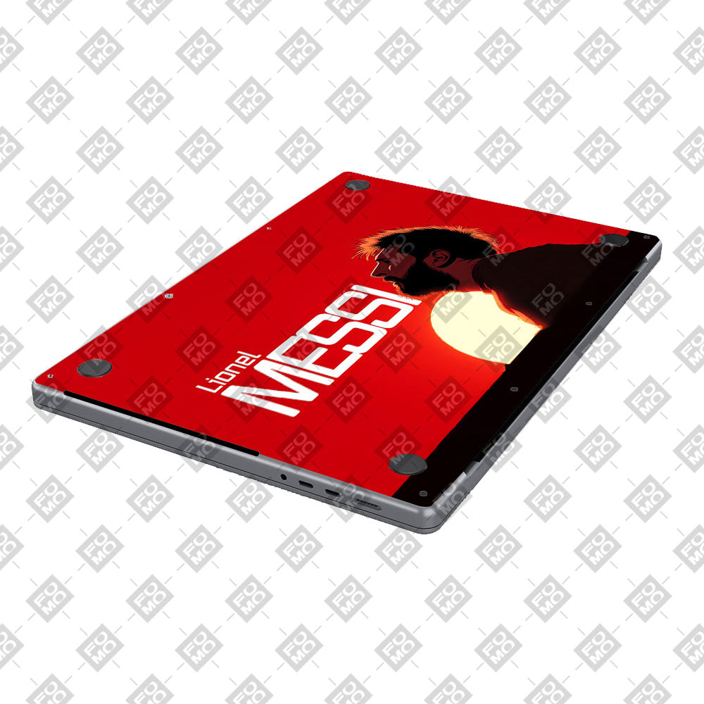 Messi Sunset Icon MacBook Pro 13 M2 2022 3D Laptop Skin