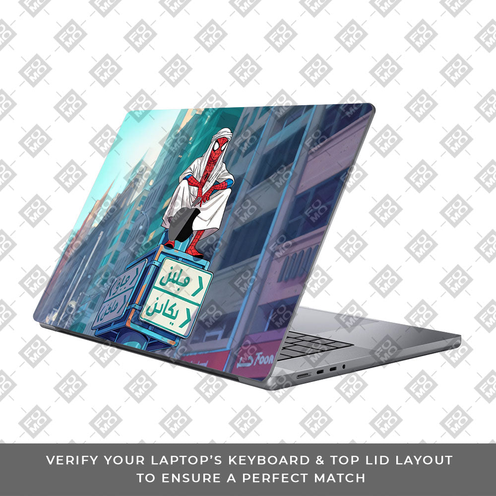 Arabian Spider Man MacBook Pro 14 M1, M2, M3, M4 2021-2024 3D Laptop Skin