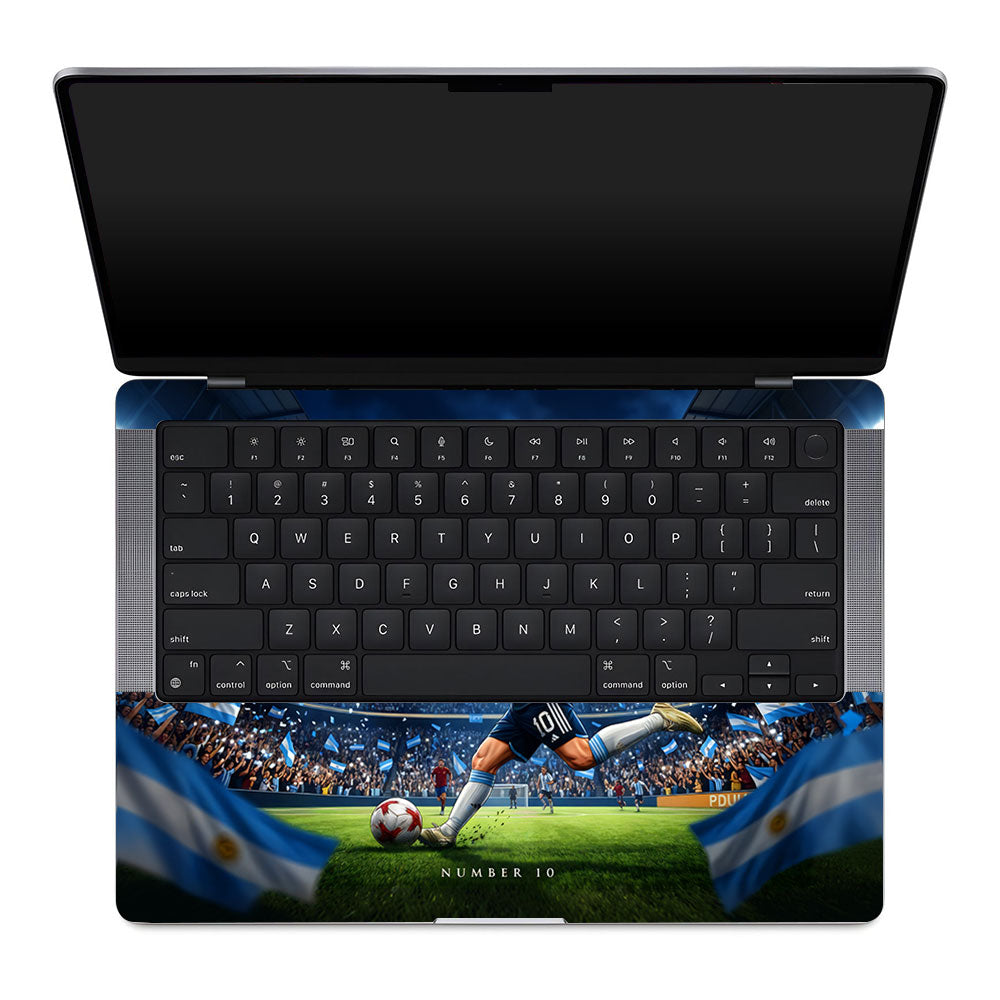 Messi World Champ Energy MacBook Pro 14 M1, M2, M3, M4 2021-2024 3D Laptop Skin