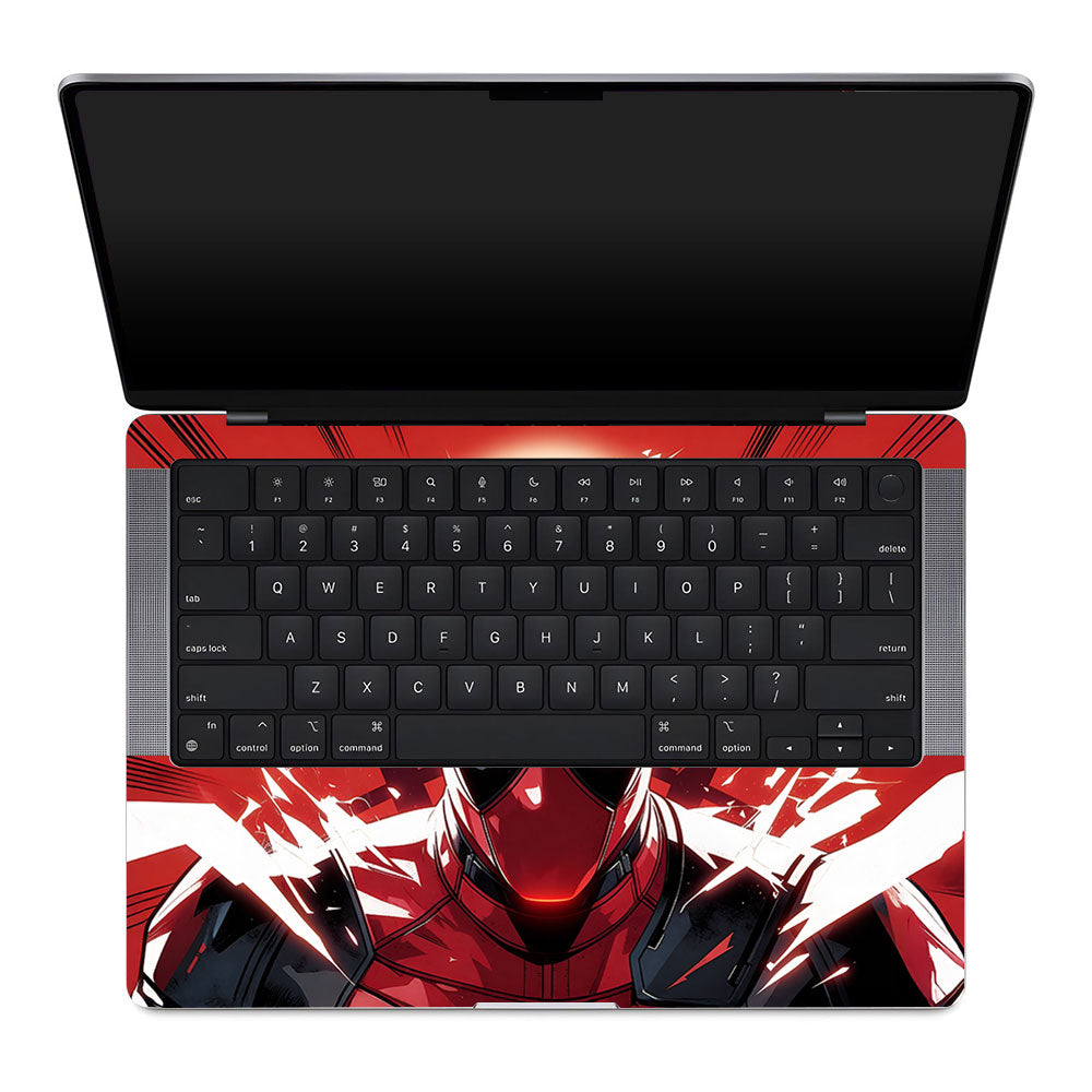 Crimson Masked Antihero MacBook Pro 14 M1, M2, M3, M4 2021-2024 3D Laptop Skin