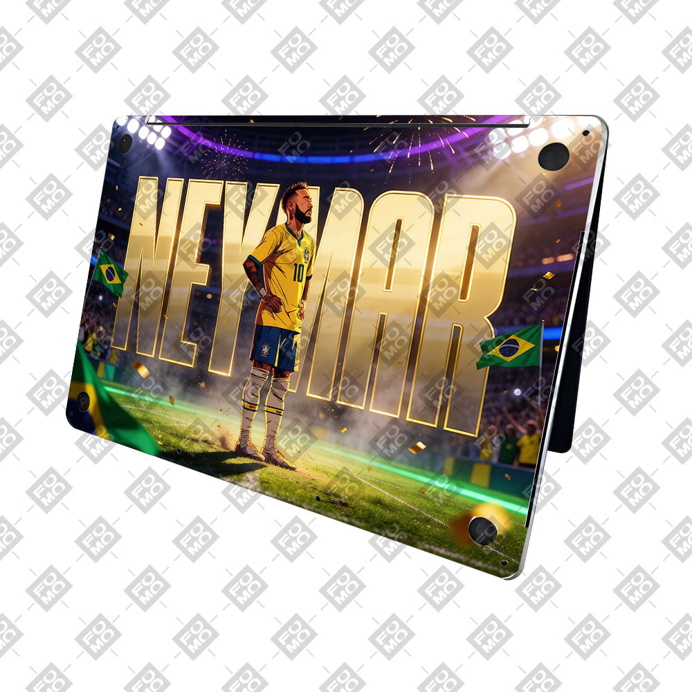 Neymar Golden Aura MacBook Pro 16 2019 3D Laptop Skin