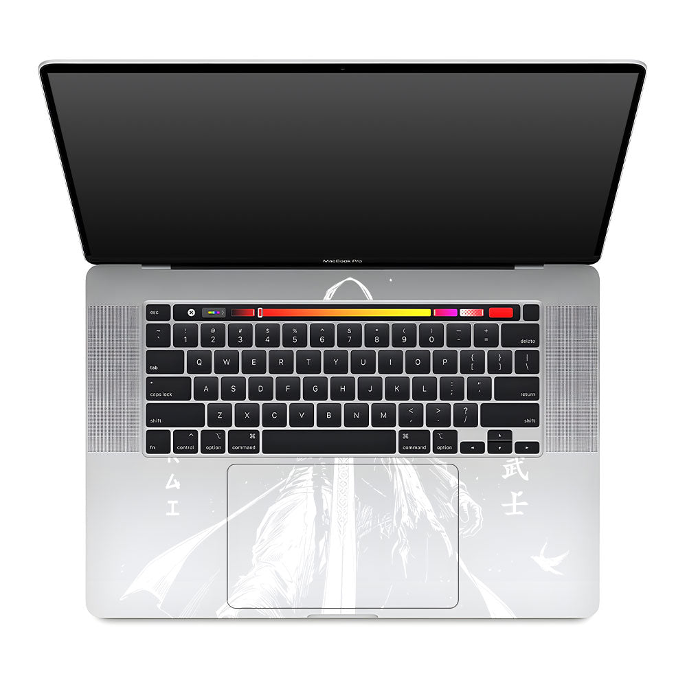 Transparent Ghost Samurai MacBook Pro 16 2019 Laptop Skin