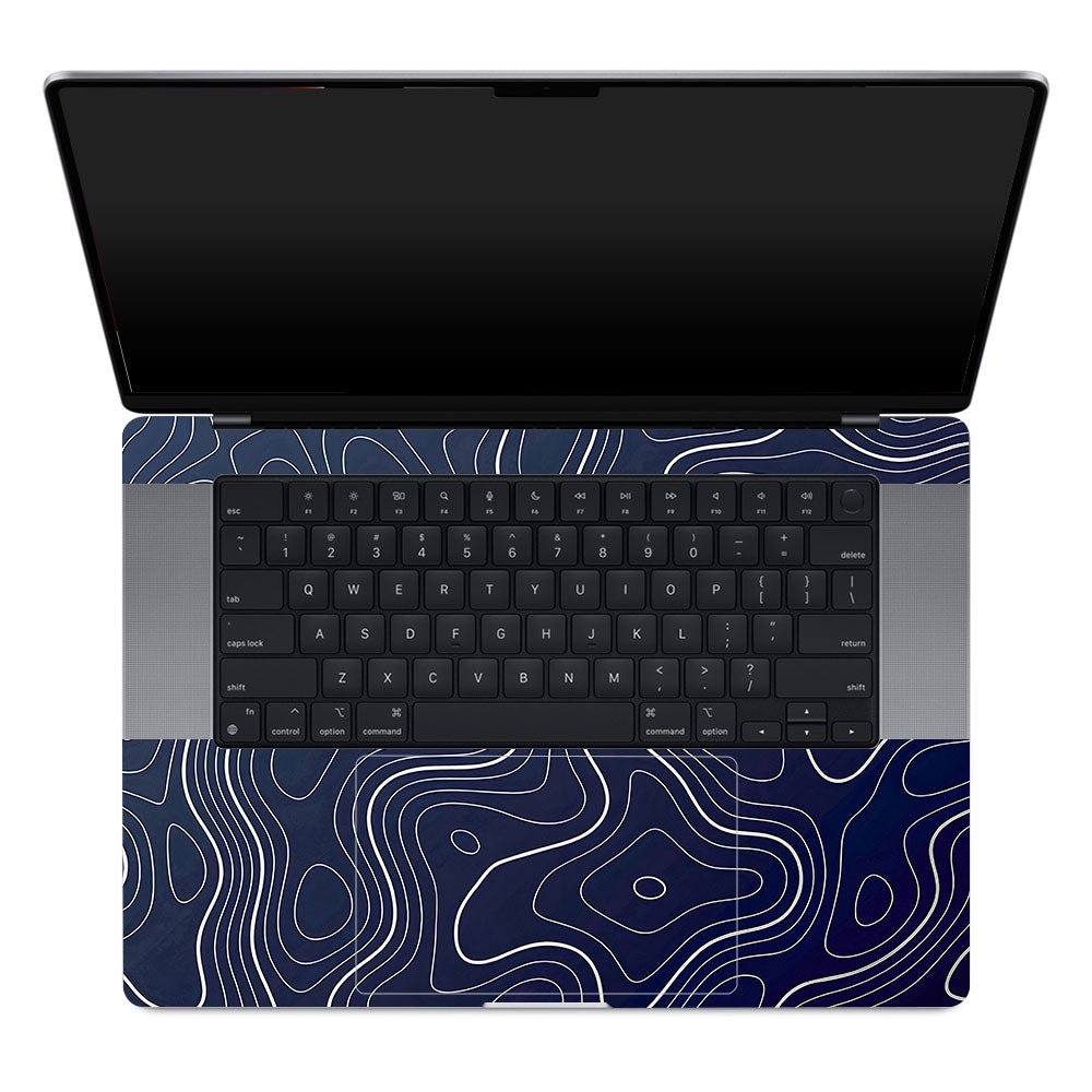 Fluid Lines Design MacBook Pro 16 M1, M2, M3, M4 2021-2024 3D Laptop Skin
