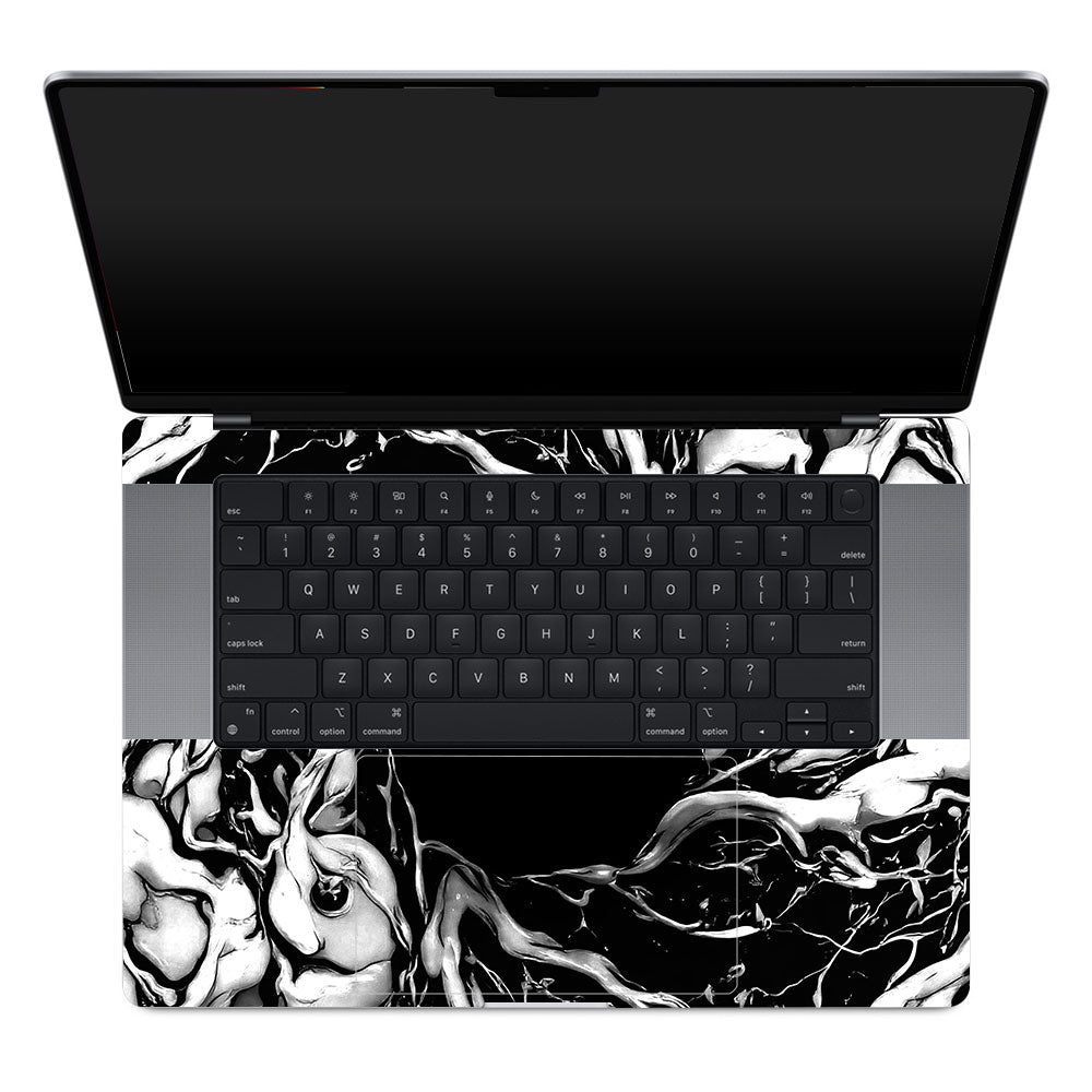 Spiderman Web Black MacBook Pro 16 M1, M2, M3, M4 2021-2024 3D Laptop Skin