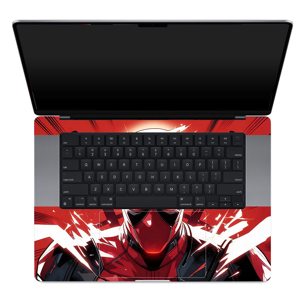 Crimson Masked Antihero MacBook Pro 16 M1, M2, M3, M4 2021-2024 3D Laptop Skin