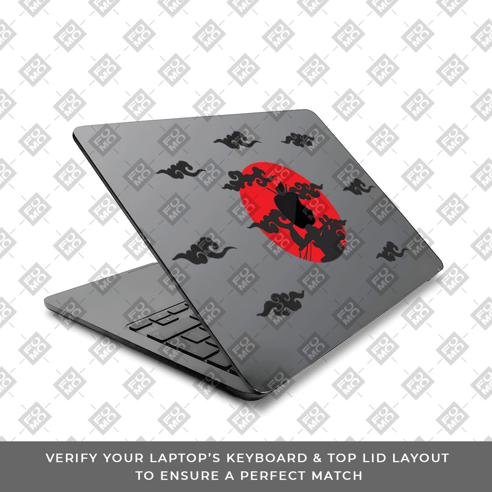 Transparent Moonlit Ninja MacBook Air 13 M2 2022 Laptop Skin