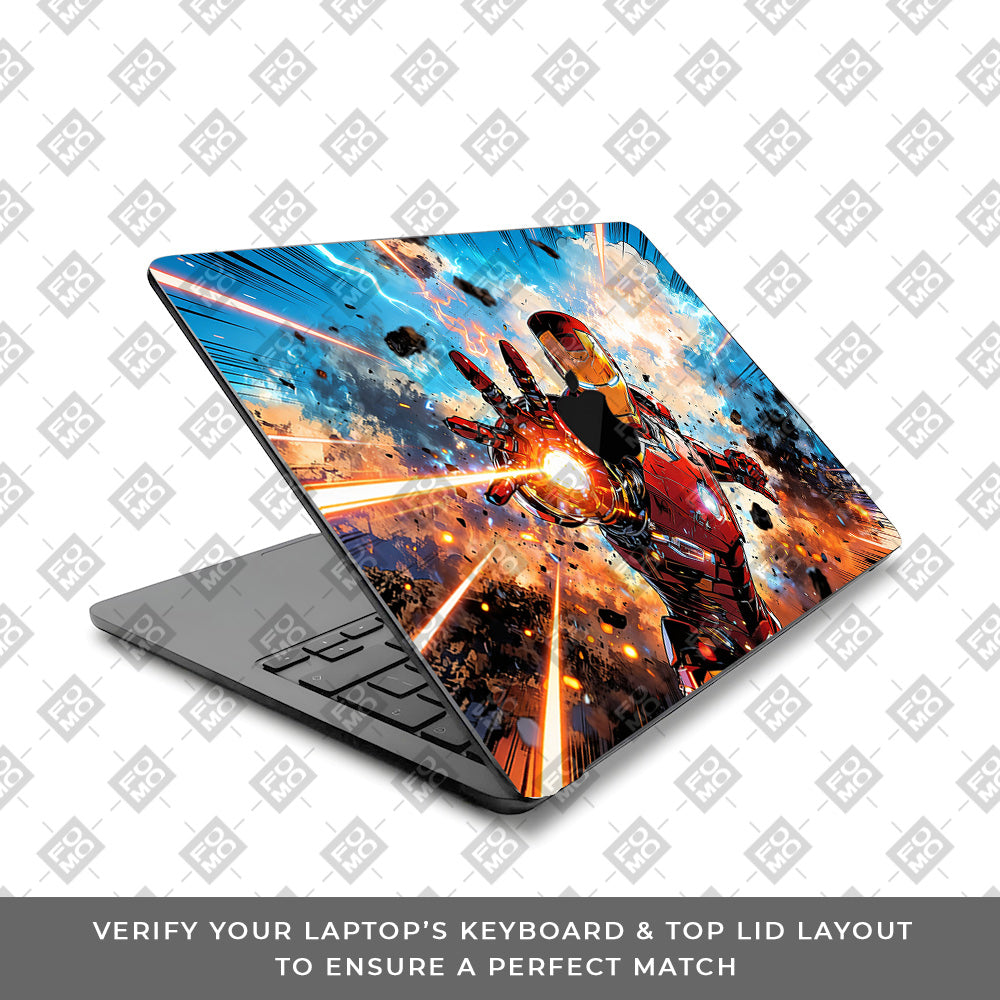Iron Impact The Arc Reactor MacBook Air 13 M3 2024 Laptop Skin