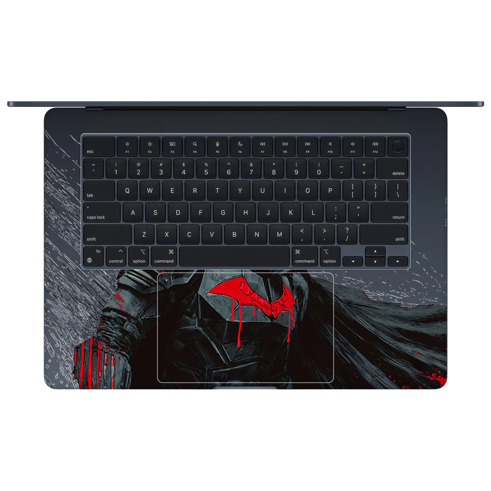 Transparent Dark Knight MacBook Air 15 M2 2023 Laptop Skin