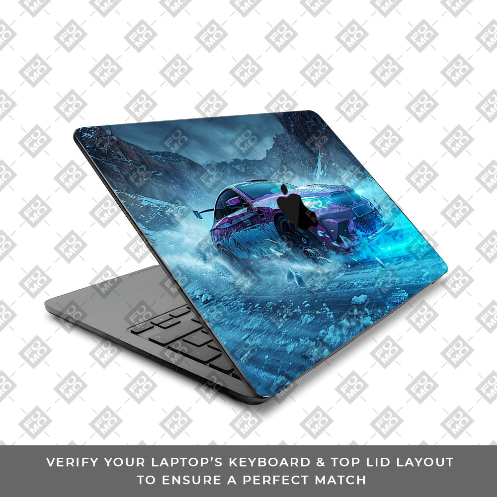 BMW Neon Drift MacBook Air 15 M2 2023 Laptop Skin